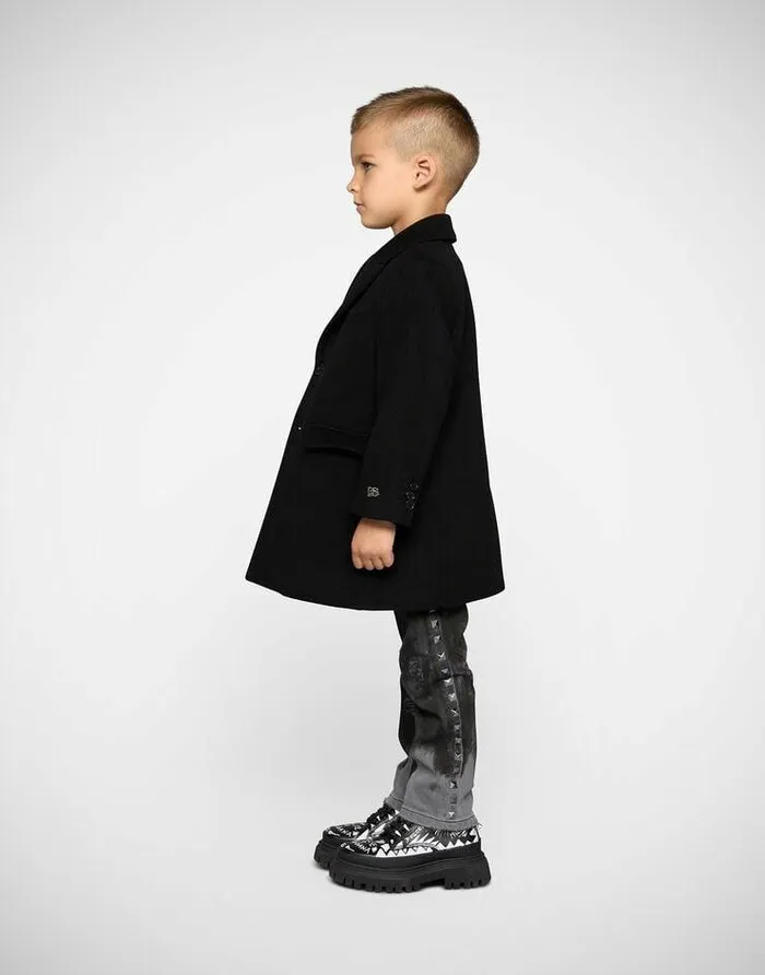 Dolce and Gabbana Shoes 2438 Children Calfskin Combat Boots With Graffiti Print Multicolor Dolce and Gabbana Shoes 2438 Children Calfskin Combat Boots With Graffiti Print Multicolor