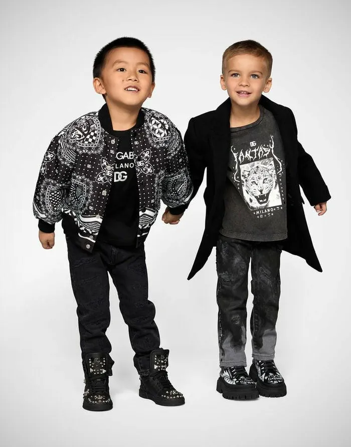Dolce and Gabbana Shoes 2438 Children Calfskin Combat Boots With Graffiti Print Multicolor Dolce and Gabbana Shoes 2438 Children Calfskin Combat Boots With Graffiti Print Multicolor