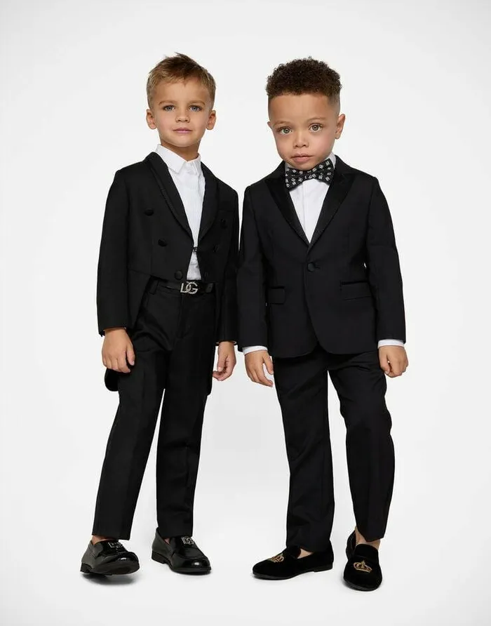 Dolce and Gabbana Shoes 2438 Children Calfskin Loafers With DG Logo Black Dolce and Gabbana Shoes 2438 Children Calfskin Loafers With DG Logo Black