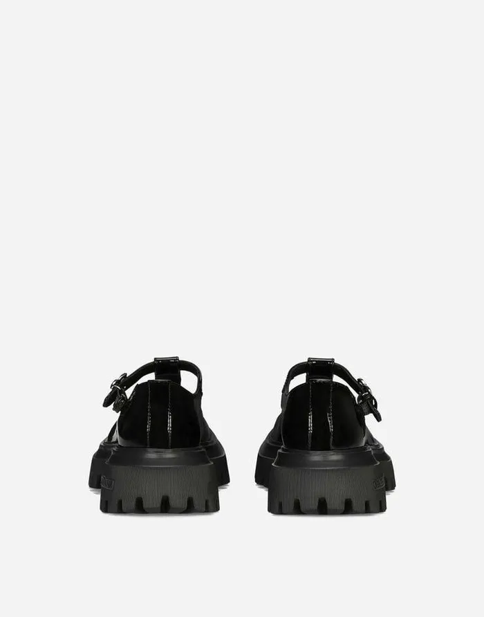 Dolce and Gabbana Shoes 2438 Children Patent Leather Ballet Flats Black Dolce and Gabbana Shoes 2438 Children Patent Leather Ballet Flats Black