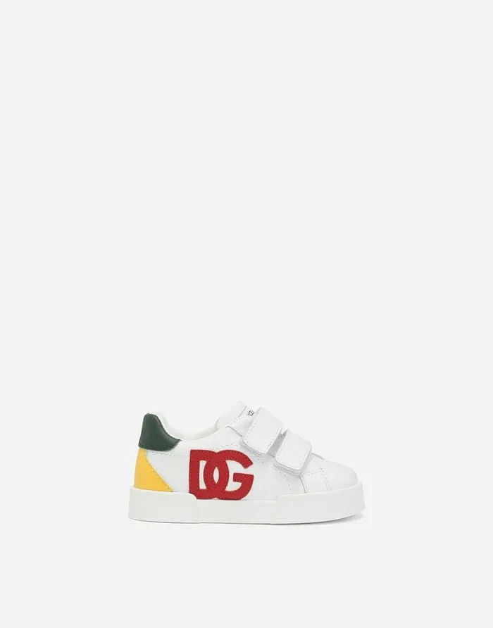 Dolce and Gabbana Shoes For First Steps 1926 Children Calfskin Portofino Sneakers Multicolor Dolce and Gabbana Shoes For First Steps 1926 Children Calfskin Portofino Sneakers Multicolor
