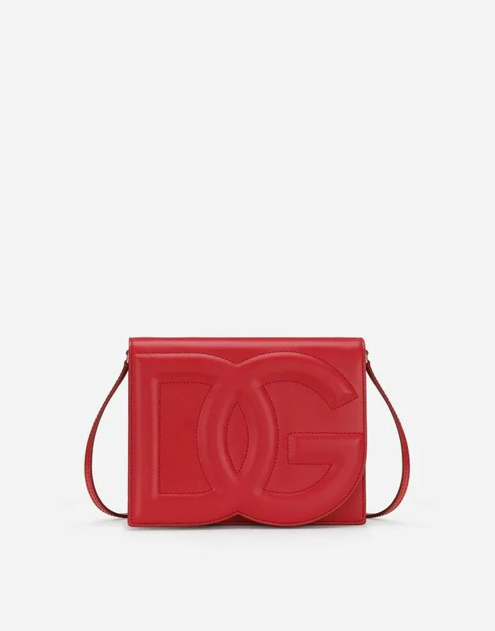Dolce and Gabbana Shoulder And Crossbody Bags Women Calfskin DG Logo Crossbody Bag Red Dolce and Gabbana Shoulder And Crossbody Bags Women Calfskin DG Logo Crossbody Bag Red