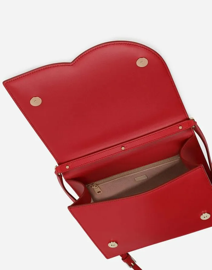 Dolce and Gabbana Shoulder And Crossbody Bags Women Calfskin DG Logo Crossbody Bag Red Dolce and Gabbana Shoulder And Crossbody Bags Women Calfskin DG Logo Crossbody Bag Red