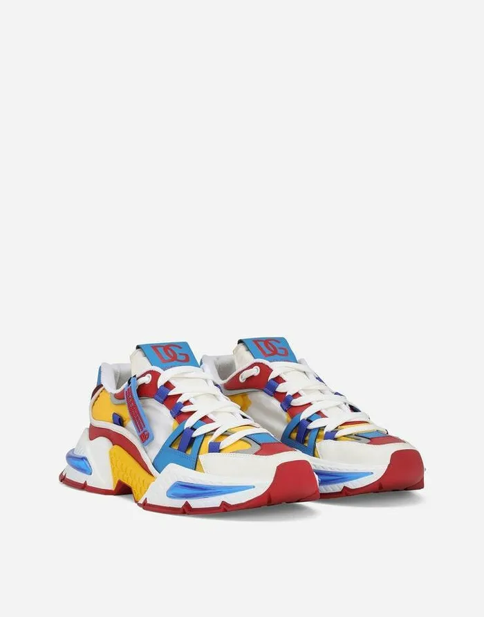 Dolce and Gabbana Sneakers Men Mixedmaterial Airmaster Sneakers Multicolor Dolce and Gabbana Sneakers Men Mixedmaterial Airmaster Sneakers Multicolor