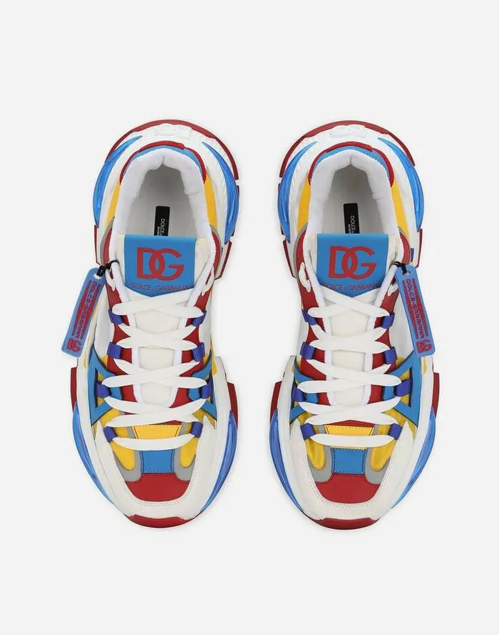Dolce and Gabbana Sneakers Men Mixedmaterial Airmaster Sneakers Multicolor Dolce and Gabbana Sneakers Men Mixedmaterial Airmaster Sneakers Multicolor