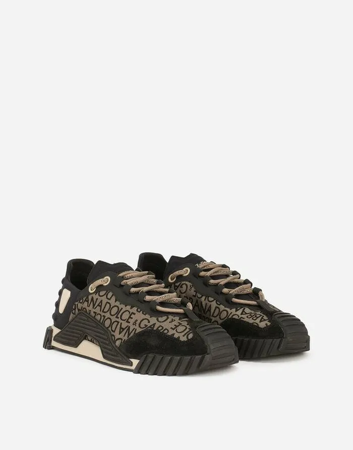 Dolce and Gabbana Sneakers Men Printed Nylon NS1 Sneakers Beige Dolce and Gabbana Sneakers Men Printed Nylon NS1 Sneakers Beige