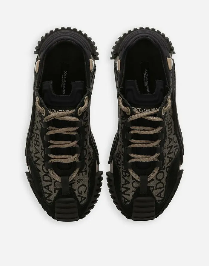 Dolce and Gabbana Sneakers Women Coated Jacquard NS1 Sneakers Beige Dolce and Gabbana Sneakers Women Coated Jacquard NS1 Sneakers Beige