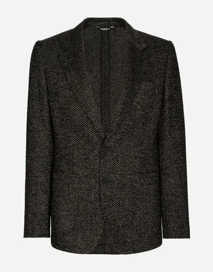 Dolce and Gabbana Suits And Blazers Men Stretch Alpaca And Wool Tweed Singlebreasted Jacket Multicolor Dolce and Gabbana Suits And Blazers Men Stretch Alpaca And Wool Tweed Singlebreasted Jacket Multicolor