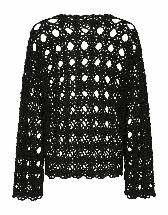 Dolce and Gabbana Sweaters And Cardigans Men Cotton Roundneck Sweater Black