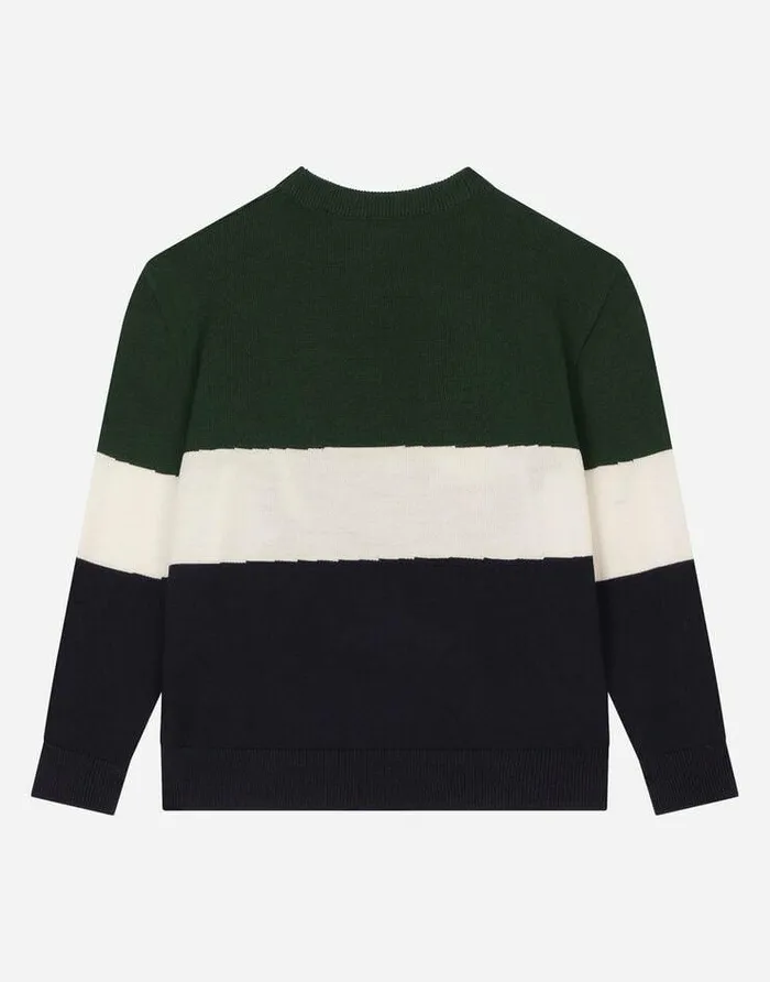 Dolce and Gabbana Sweaters Children Wool Jacquard Sweater With Mascot Design Multicolor Dolce and Gabbana Sweaters Children Wool Jacquard Sweater With Mascot Design Multicolor