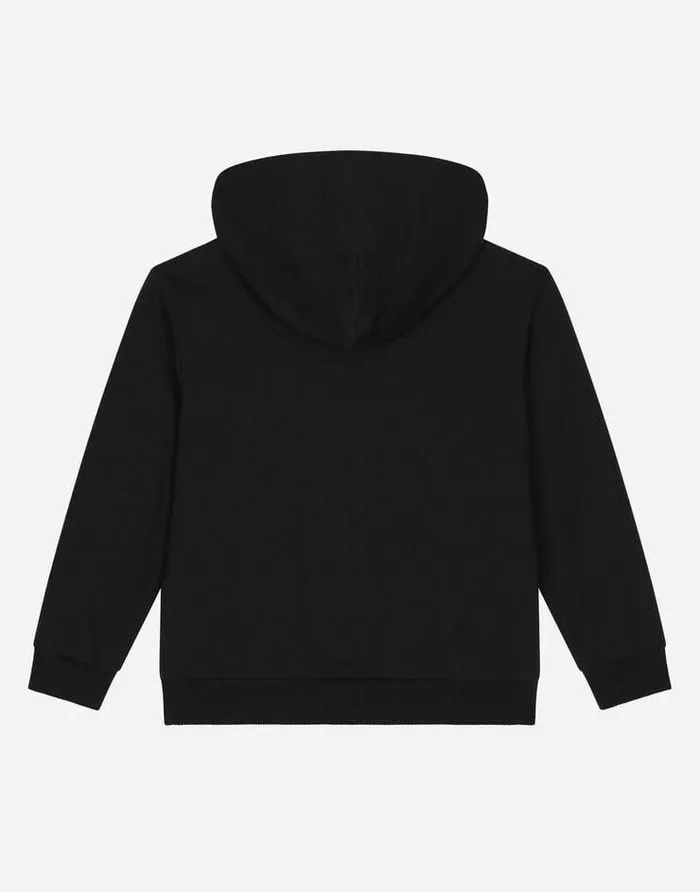 Dolce and Gabbana TShirts And Sweatshirts Children Jersey Hoodie With Logo Print Black Dolce and Gabbana TShirts And Sweatshirts Children Jersey Hoodie With Logo Print Black