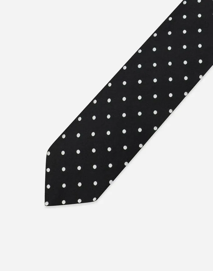 Dolce and Gabbana Ties And Pocket Squares Men 6cm Silk Jacquard Blade Tie Black Dolce and Gabbana Ties And Pocket Squares Men 6cm Silk Jacquard Blade Tie Black