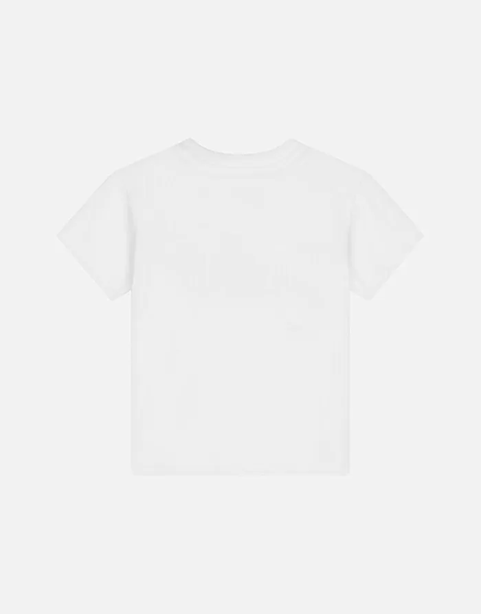 Dolce and Gabbana Topwear Children Jersey Tshirt With Logo Print White Dolce and Gabbana Topwear Children Jersey Tshirt With Logo Print White