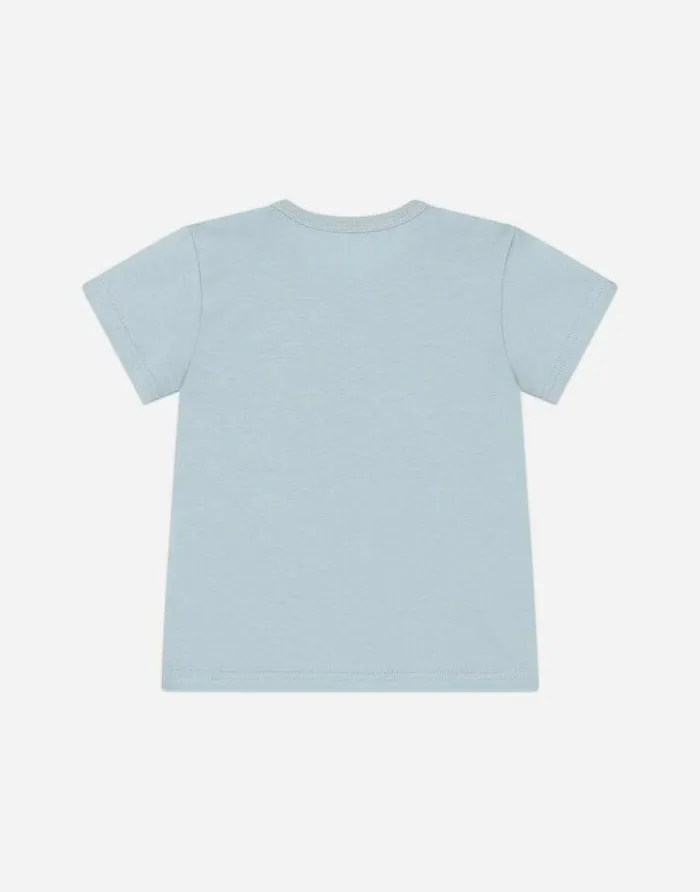 Dolce and Gabbana Topwear Children Jersey Tshirt With Logo Tag Azure Dolce and Gabbana Topwear Children Jersey Tshirt With Logo Tag Azure
