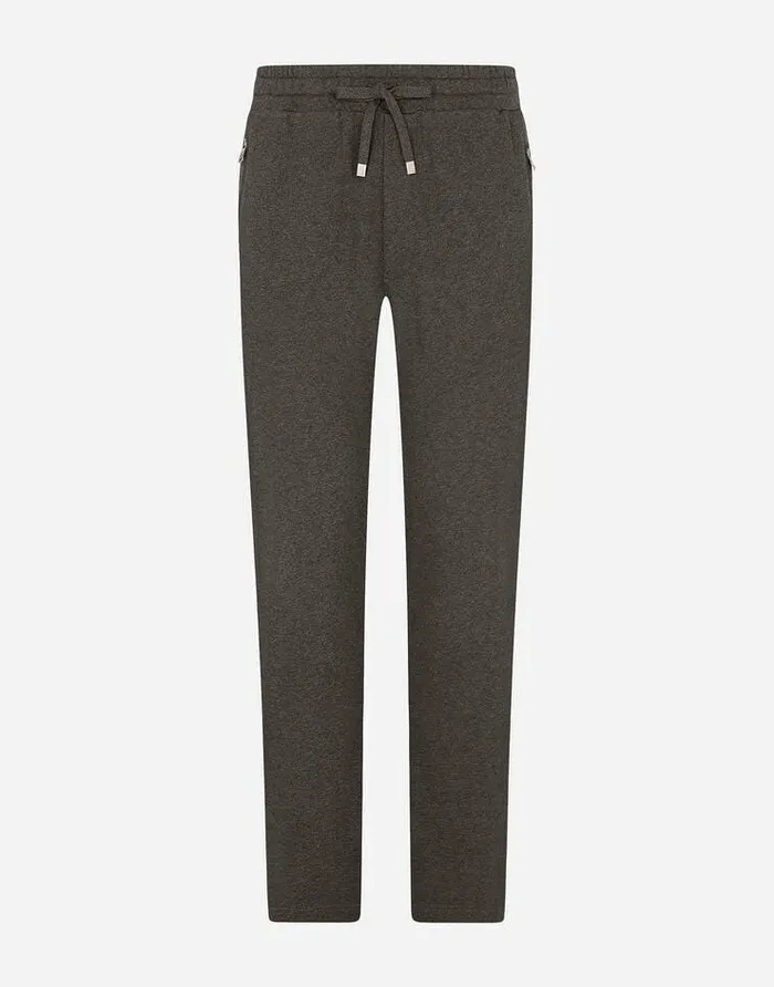 Dolce and Gabbana Trousers And Shorts Men Cotton Jogging Pants Grey