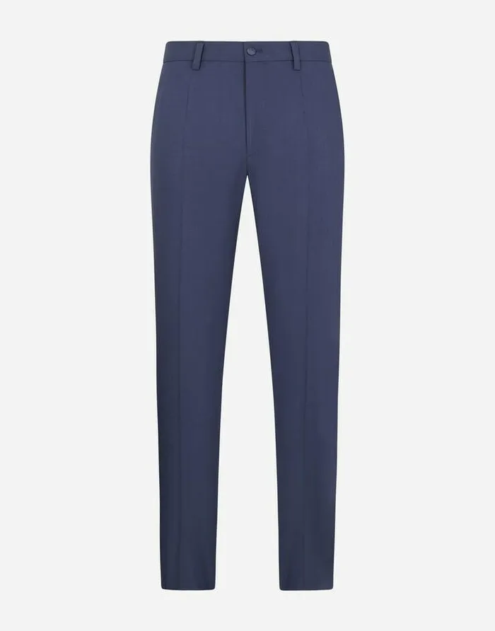 Dolce and Gabbana Trousers And Shorts Men Tuxedo Pants Blue