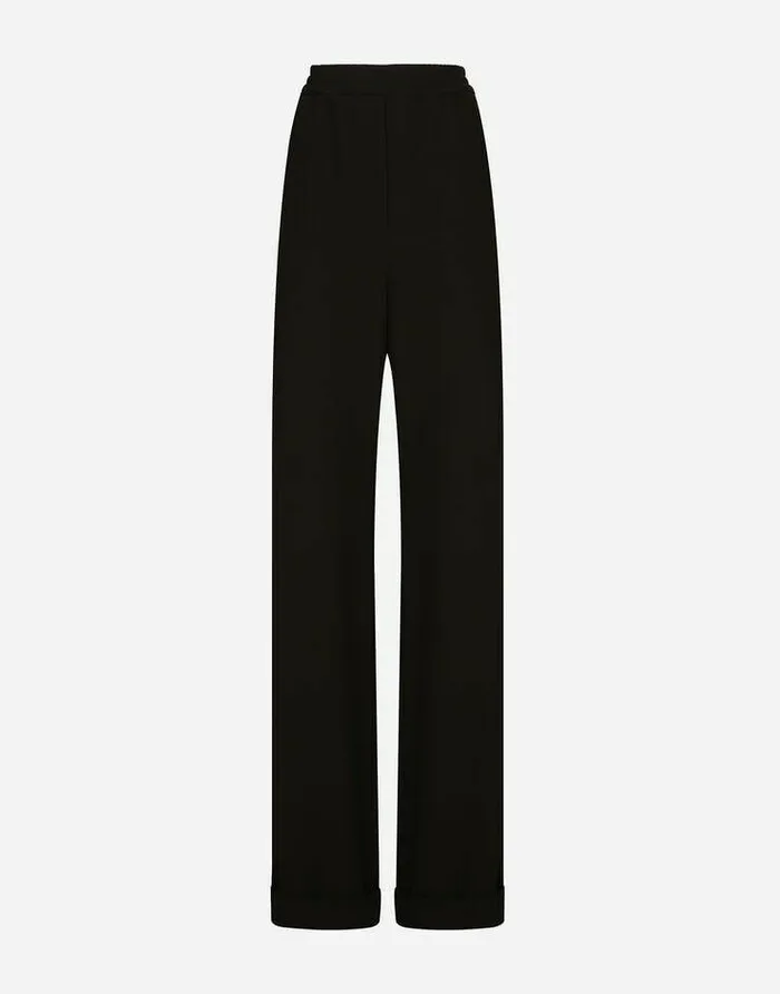 Dolce and Gabbana Trousers And Shorts Women KIM DOLCEandGABBANA Woolen Pajama Pants With Piping Black Dolce and Gabbana Trousers And Shorts Women KIM DOLCEandGABBANA Woolen Pajama Pants With Piping Black