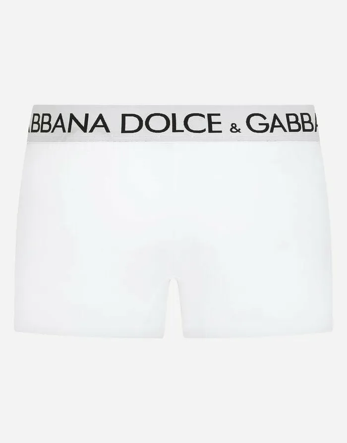 Dolce and Gabbana Underwear And Loungewear Men Twoway Stretch Cotton Boxers White Dolce and Gabbana Underwear And Loungewear Men Twoway Stretch Cotton Boxers White