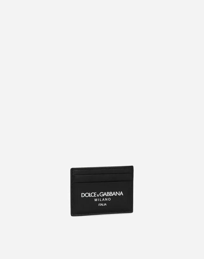 Dolce and Gabbana Wallets And Small Leather Goods Men Calfskin Card Holder With Logo Multicolor Dolce and Gabbana Wallets And Small Leather Goods Men Calfskin Card Holder With Logo Multicolor