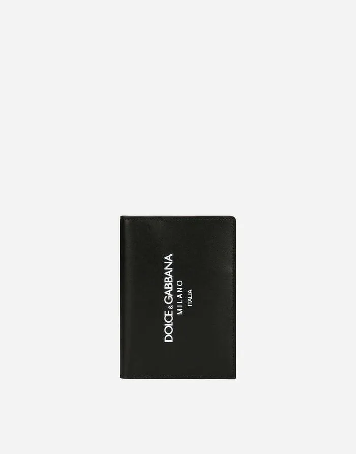 Dolce and Gabbana Wallets And Small Leather Goods Men Calfskin Passport Holder With Logo Multicolor Dolce and Gabbana Wallets And Small Leather Goods Men Calfskin Passport Holder With Logo Multicolor