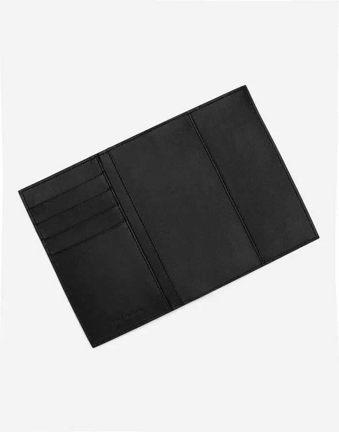 Dolce and Gabbana Wallets And Small Leather Goods Men Calfskin Passport Holder With Logo Multicolor Dolce and Gabbana Wallets And Small Leather Goods Men Calfskin Passport Holder With Logo Multicolor