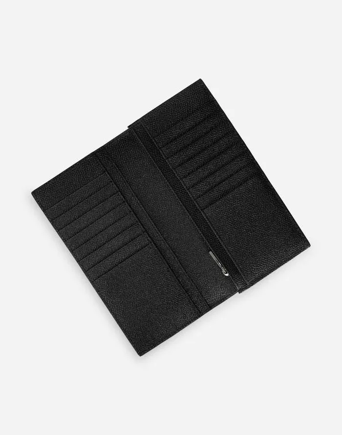 Dolce and Gabbana Wallets And Small Leather Goods Men Calfskin Vertical Wallet With Logo Tag Black Dolce and Gabbana Wallets And Small Leather Goods Men Calfskin Vertical Wallet With Logo Tag Black