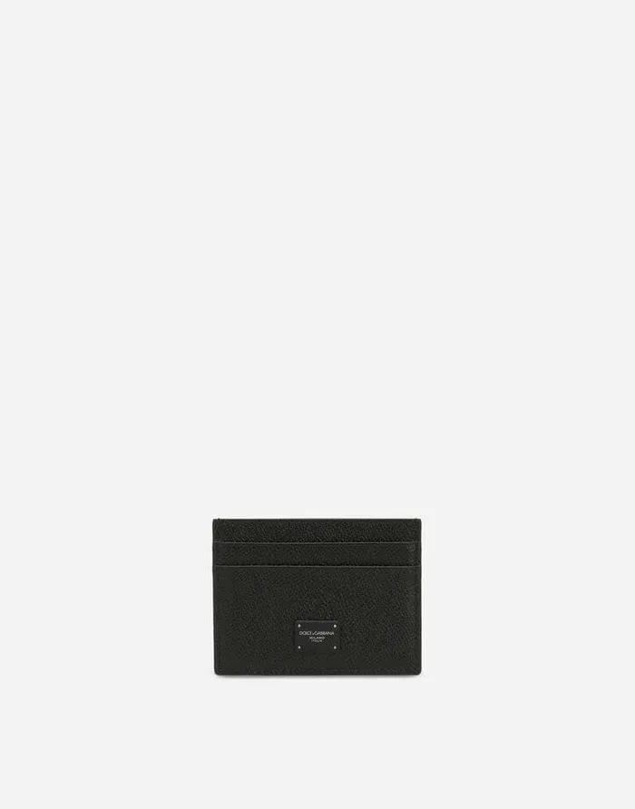 Dolce and Gabbana Wallets And Small Leather Goods Men Dauphine Calfskin Card Holder Black Dolce and Gabbana Wallets And Small Leather Goods Men Dauphine Calfskin Card Holder Black