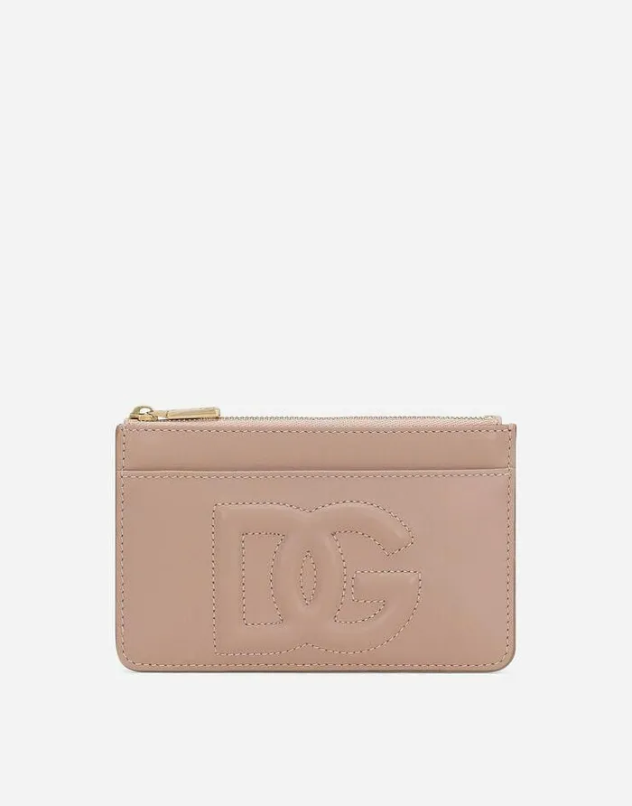 Dolce and Gabbana Wallets And Small Leather Goods Women Medium DG Logo Card Holder Pale Pink Dolce and Gabbana Wallets And Small Leather Goods Women Medium DG Logo Card Holder Pale Pink