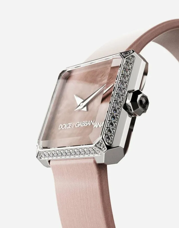Dolce and Gabbana WatchesandStraps Women Sofia Steel Watch With Colorless Diamonds Antique Pink Dolce and Gabbana WatchesandStraps Women Sofia Steel Watch With Colorless Diamonds Antique Pink