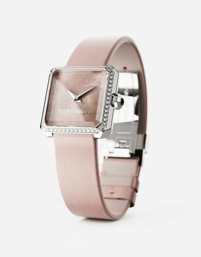 Dolce and Gabbana WatchesandStraps Women Sofia Steel Watch With Colorless Diamonds Antique Pink Dolce and Gabbana WatchesandStraps Women Sofia Steel Watch With Colorless Diamonds Antique Pink