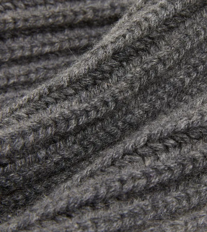 Drake039s Charcoal Cashmere Ribbed Knit Cap 8211 Accessories