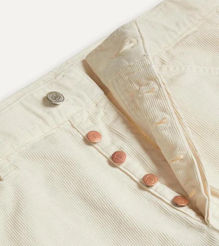 Drake039s Ecru Japanese Selvedge Needlecord FivePocket Trousers 8211 Clothing