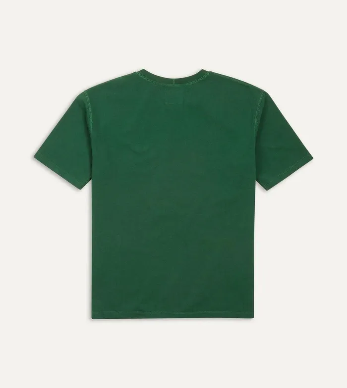 Drake039s Forest Green Cotton Crew Neck Hiking TShirt 8211 Clothing