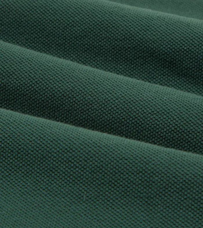 Drake039s Green Pique Cotton LongSleeve Polo Shirt 8211 Clothing