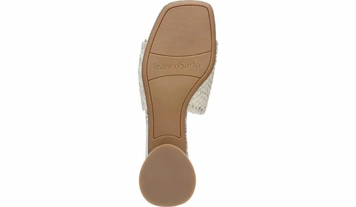 Dress Mules Women Franco Sarto Franco Loran Sandal Natural Leather