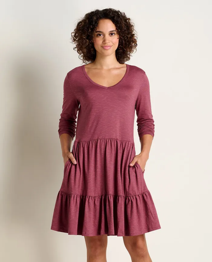 Dresses Marley Tiered Long Sleeve Dress Wild Ginger ToadandCo Women8217s