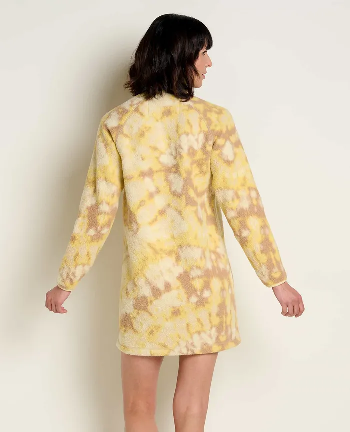 Dresses ToadandCo Women8217s Campo Fleece 14 Snap Dress Barley Tie Dye Print