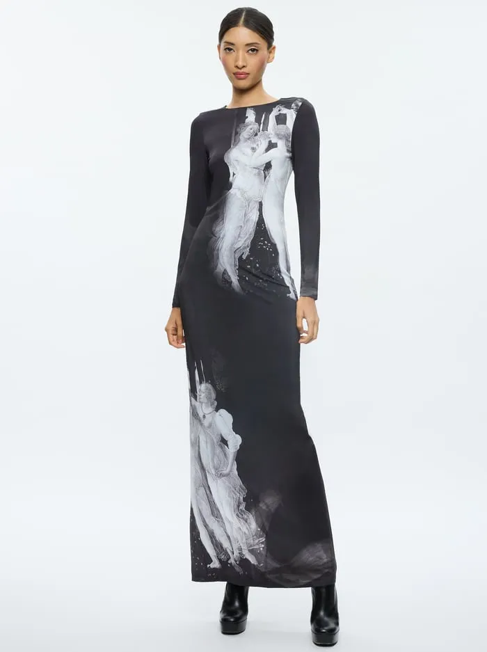Dresses Women Alice Olivia Delora Maxi Dress Renaissance Fresco