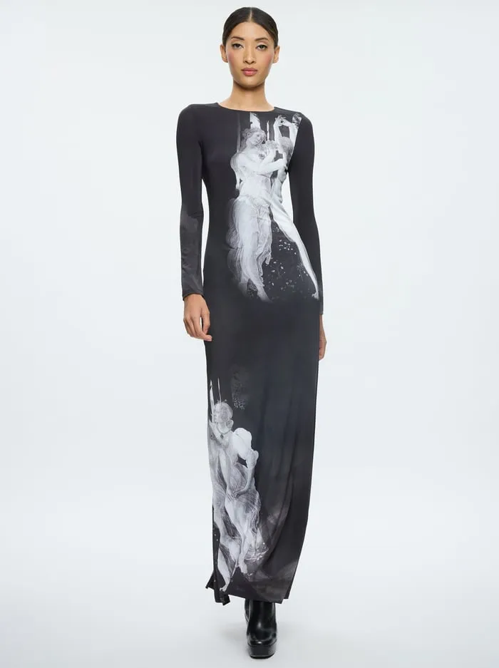 Dresses Women Alice Olivia Delora Maxi Dress Renaissance Fresco