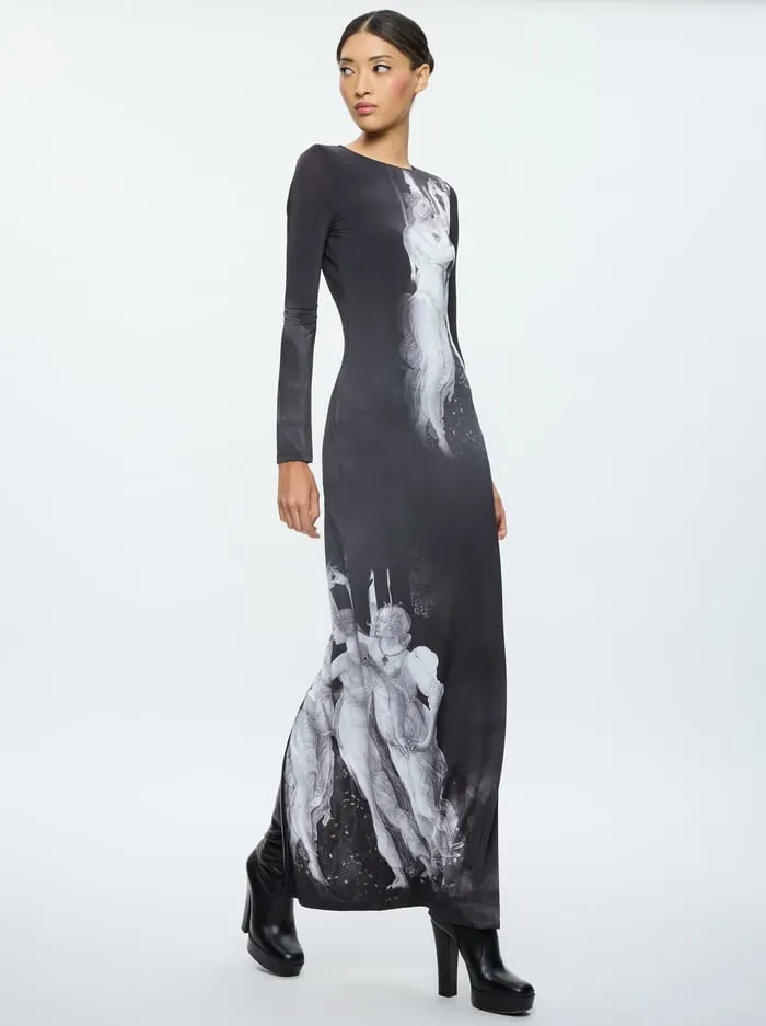 Dresses Women Alice Olivia Delora Maxi Dress Renaissance Fresco