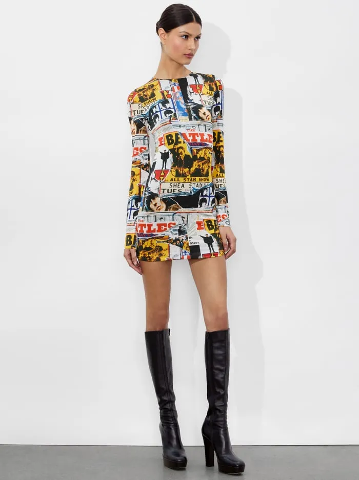 Dresses Women Alice Olivia The Beatles Delora Mini Dress All Star Show