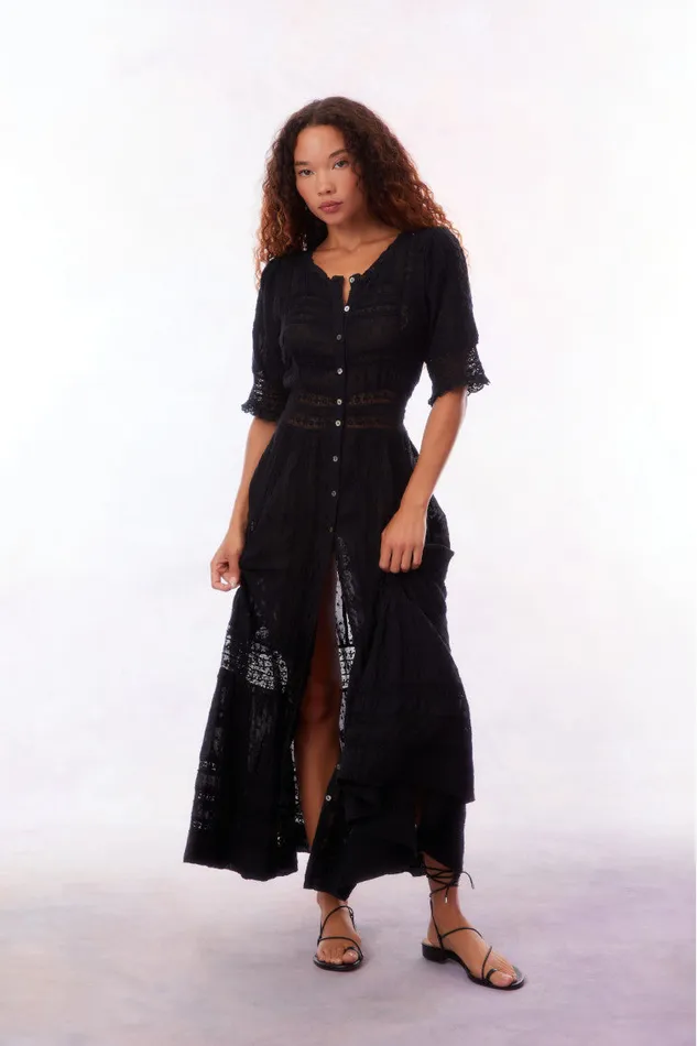 Dresses Women LoveShackFancy Minka Maxi Dress Black