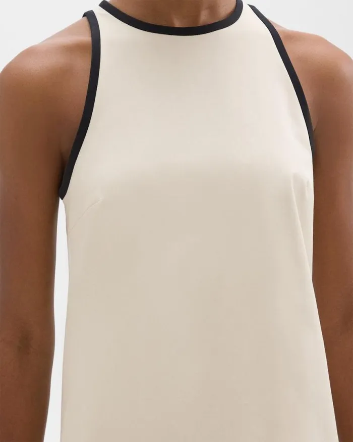 Dresses Women Theory Shift Dress In Organic Cotton Sandblack Dresses Women Theory Shift Dress In Organic Cotton Sandblack