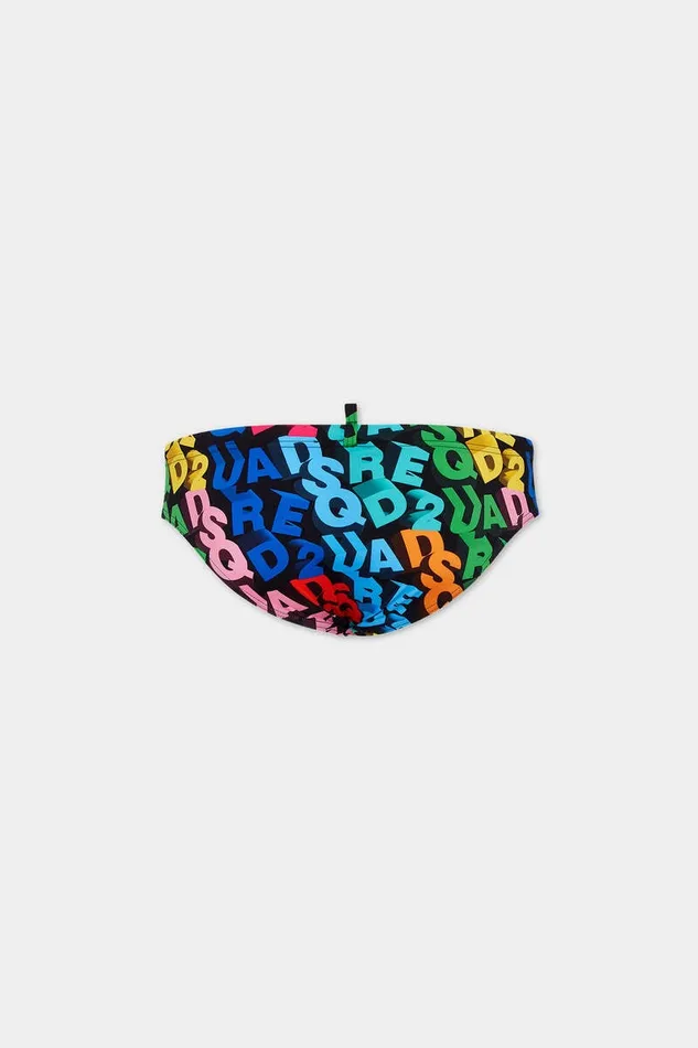 Dsquared2 Beachwear Allover Logo Swim Brief Fantasy 8211 Men