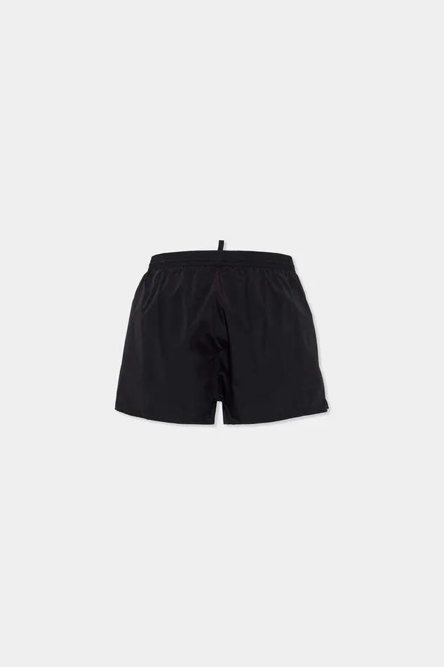 Dsquared2 Beachwear Side Logo Midi Swim Boxer Blackwhite 8211 Men