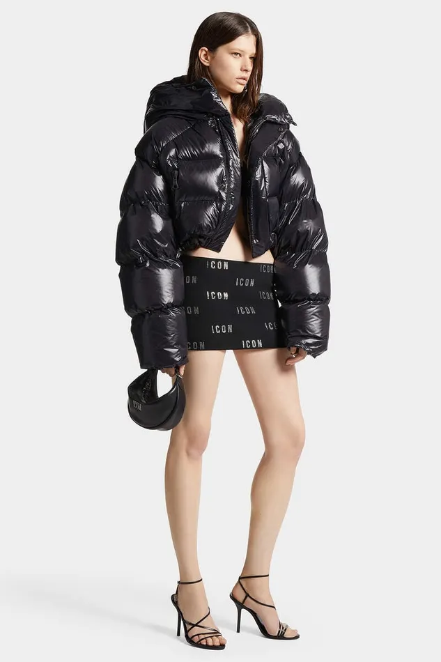 Dsquared2 Coats and Outerwear Icon New Generation Puffer Kaban Black 8211 Women
