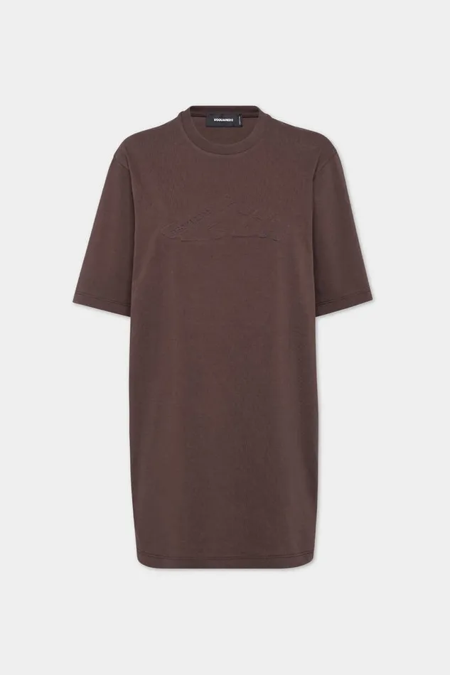 Dsquared2 Dresses and Jumpsuits Icon New Generation TShirt Dress Dark Chocolate 8211 Women