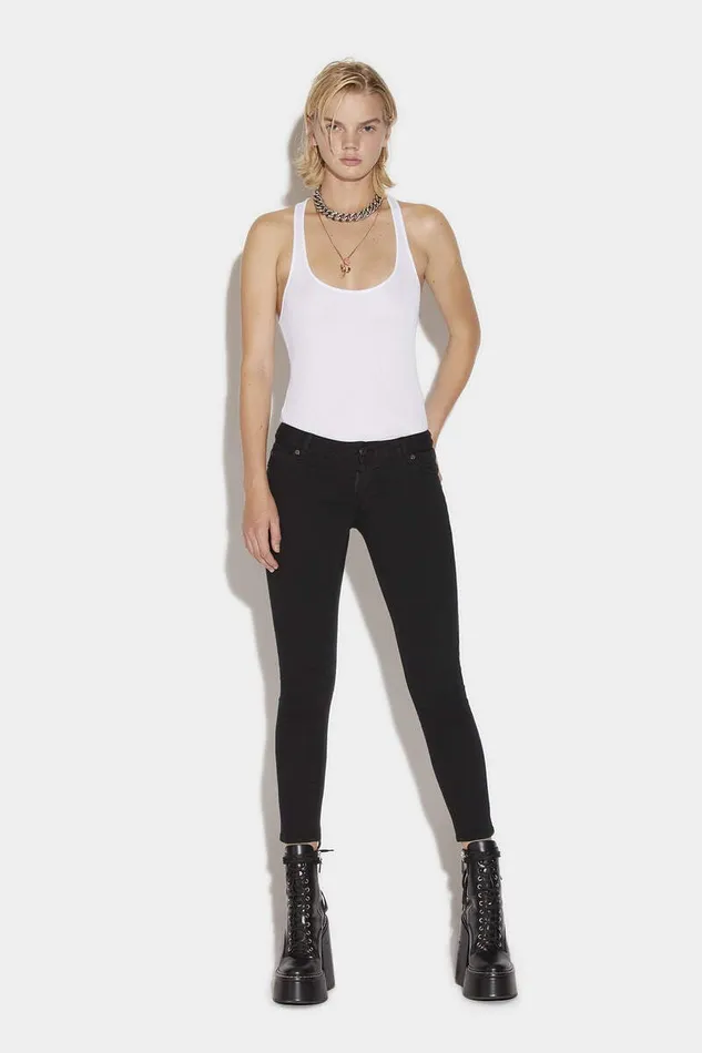 Dsquared2 Jeans Bull Rtd Super Stretch Jennifer Cropped Jeans Black 8211 Women