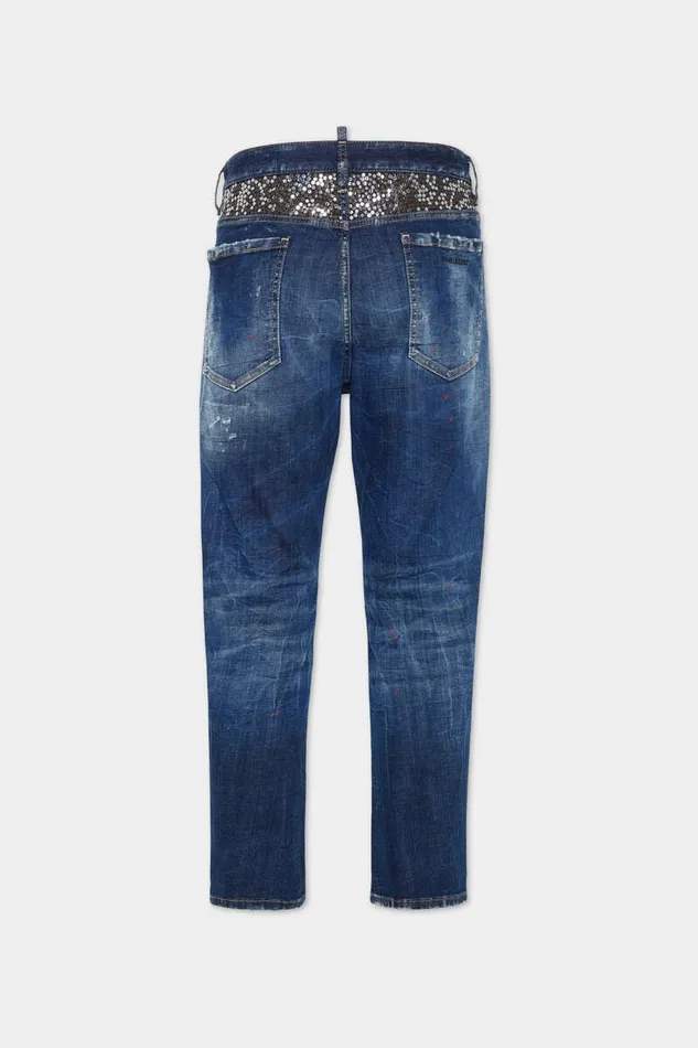 Dsquared2 Jeans Dark Broken Knee Wash Bro Jeans Navy 8211 Men