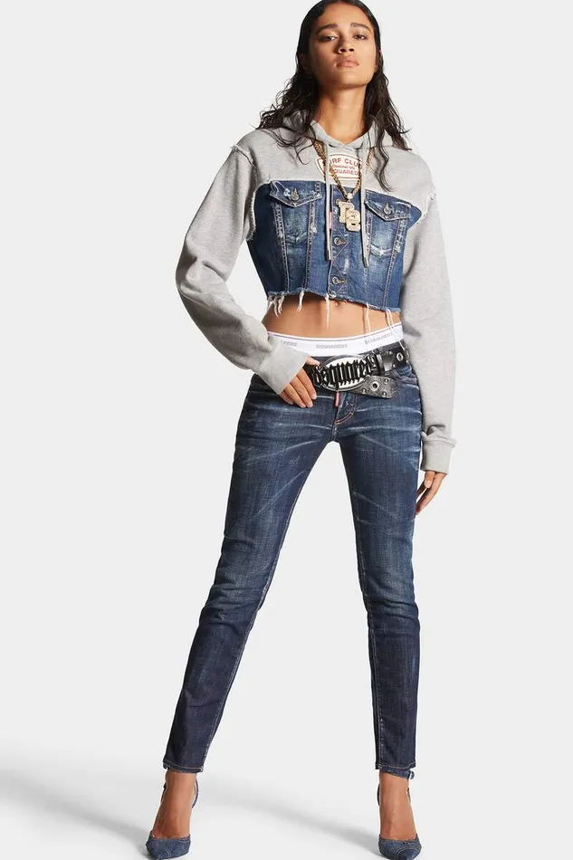 Dsquared2 Jeans Dark Clean Wash Jennifer Jeans Navy 8211 Women